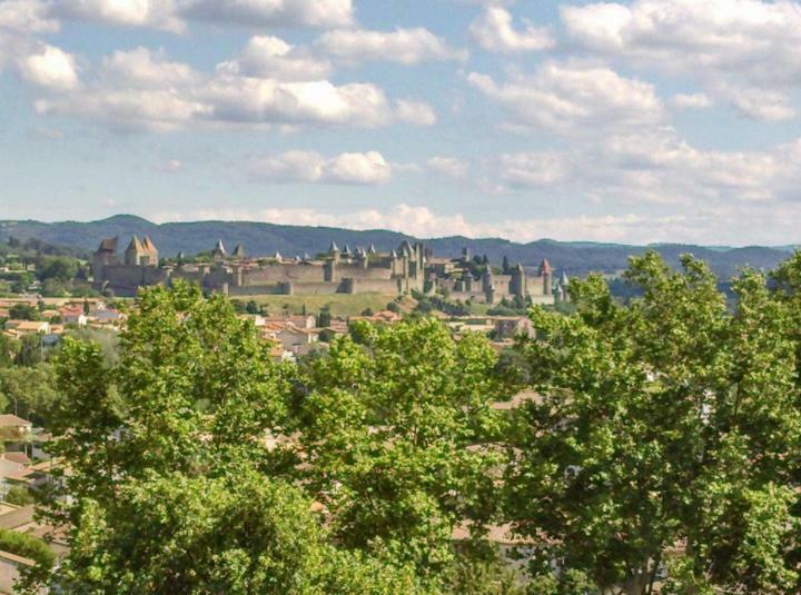 Gite Avec Vue Imprenable Sur La Cite Villa Carcassonne Exterior photo